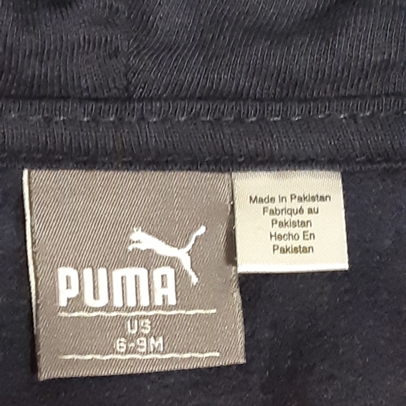 Boys Puma Pullover Hoodie Sweater Size 6-9M Long Sleeves/ Red And Black Color, - Picture 8 of 10